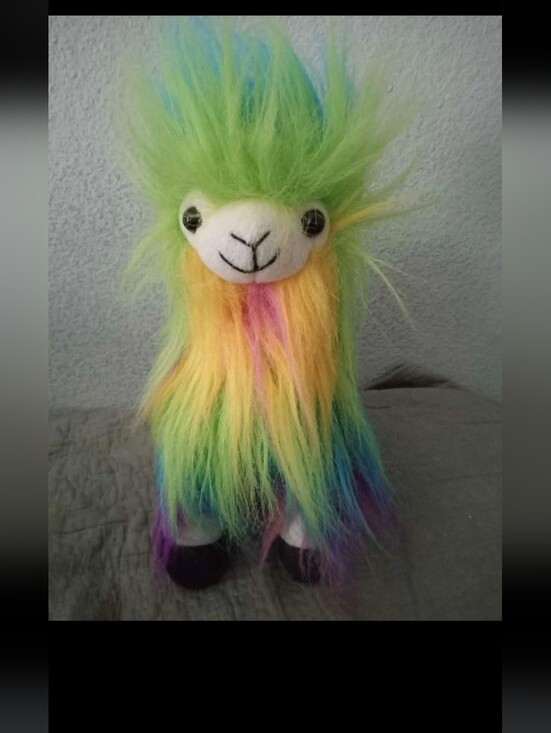 Fiesta Other - Fiesta Shaggimals 11" Standing Rainbow Shaggy Llama Plush NWT (2019)
